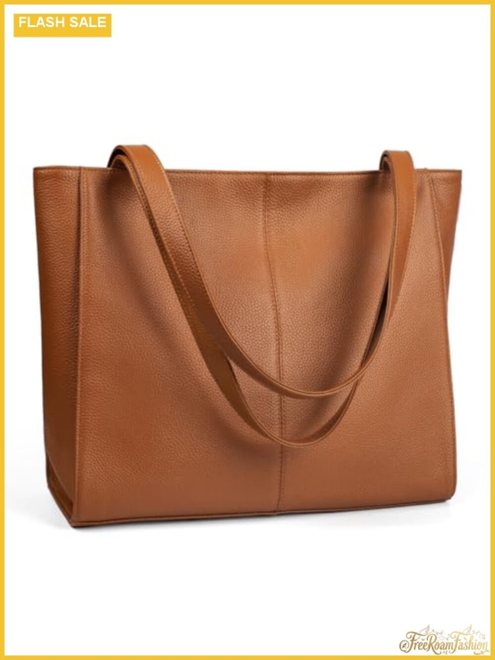 Genuine Leather Tote Bag for Women Work Travel Laptop Handbag Purse